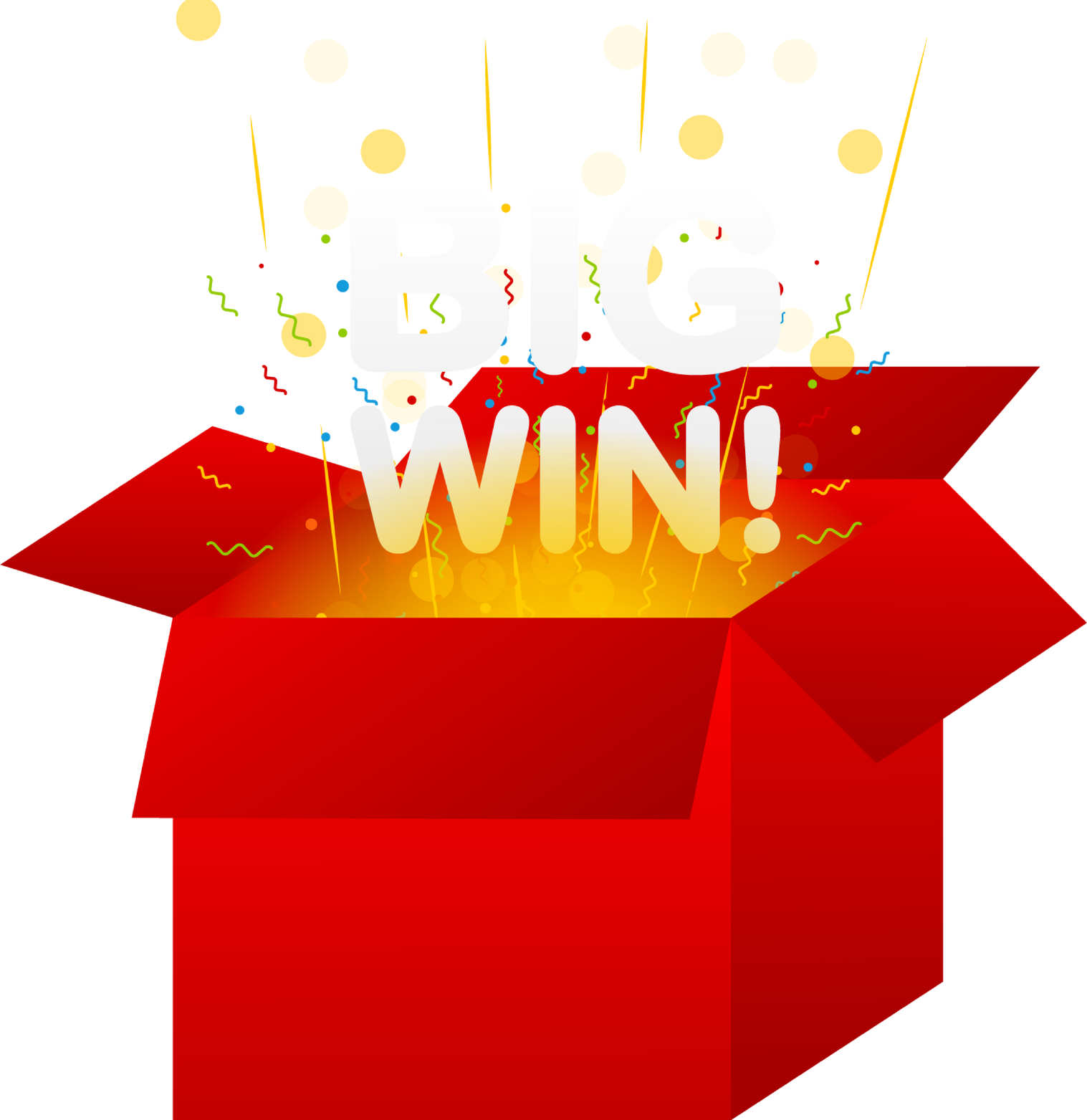 big win icon for banner design. Casino jackpot. Big win illu